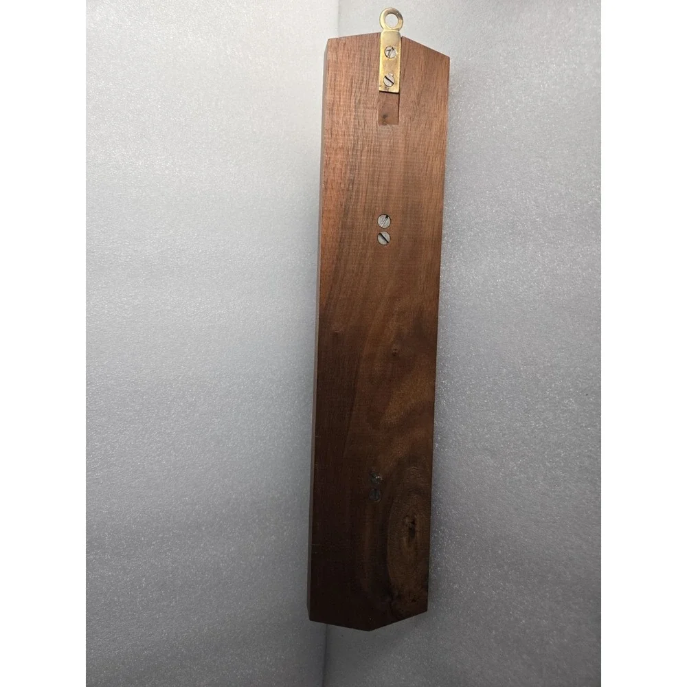 Mid Century Modern Wood Wall Coat Rack 2 Horn Hooks Teak Danish Style Vtg 15